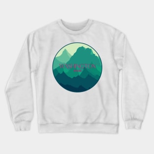 Washington State Mountains Crewneck Sweatshirt